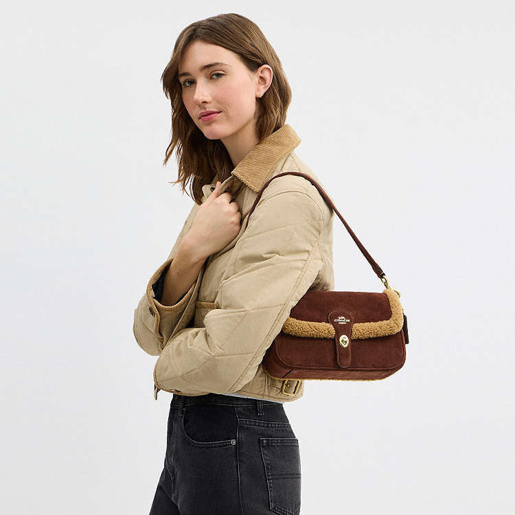 BOLSO COACH DE GAMUZA