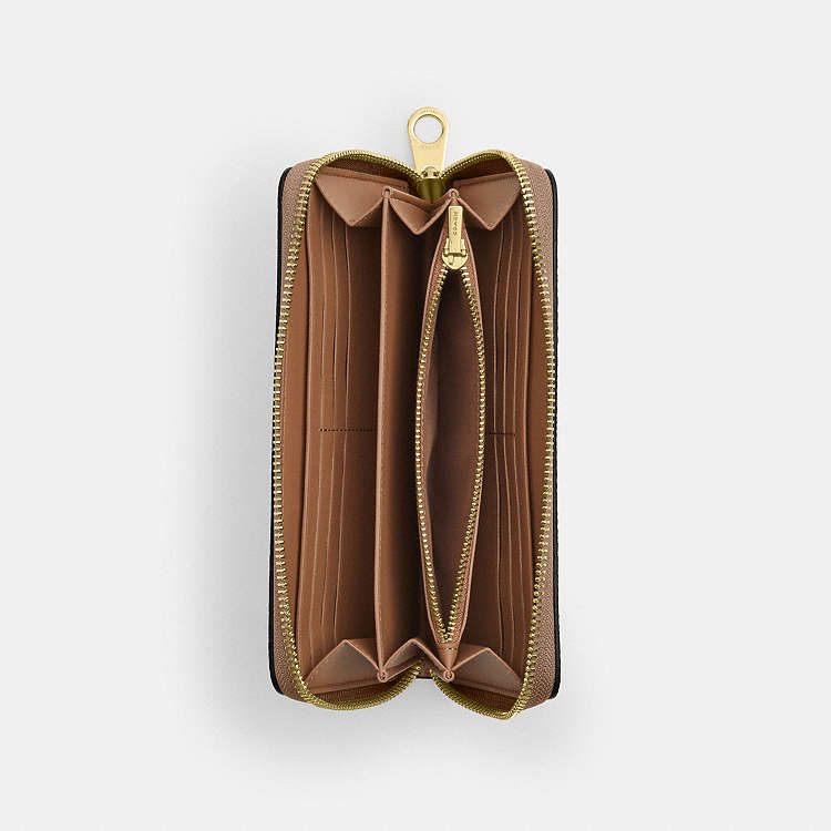 CARTERA LARGA CON CREMALLERA COACH