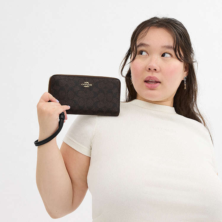CARTERA LARGA CON CREMALLERA COACH