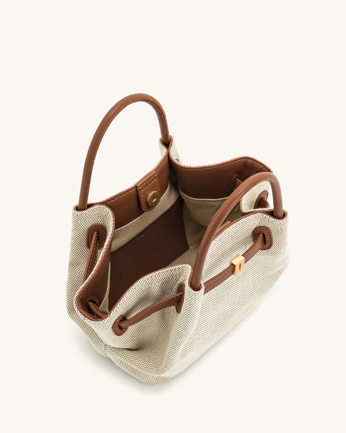 JW PEI Mini bolso de mano Hana - Lona marrón