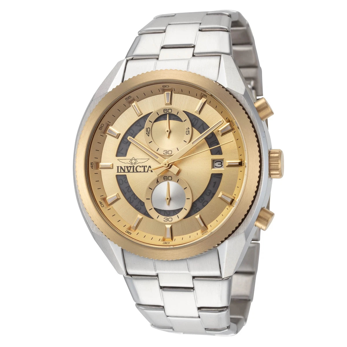 Reloj Invicta Cronógrafo de Lujo – Elegancia en Tono Oro y Acero Inoxidable