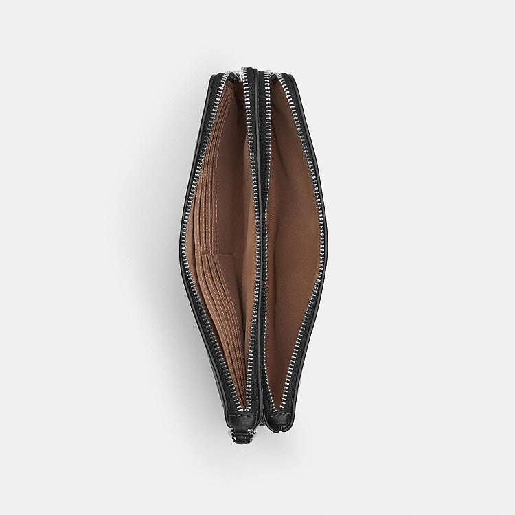 CARTERA CON DOBLE CREMALLERA COACH
