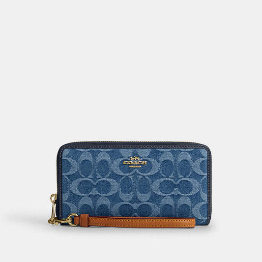 CARTERA LARGA CON CREMALLERA COACH