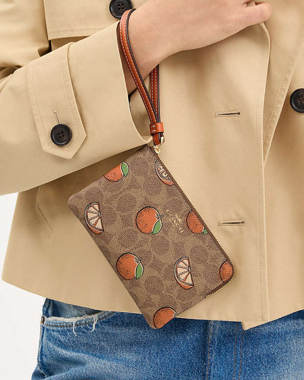 CARTERA DE MANO CON CREMALLERA COACH