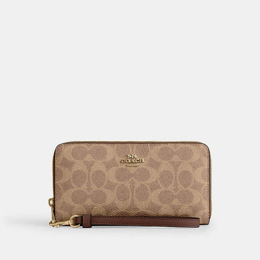 CARTERA LARGA CON CREMALLERA COACH
