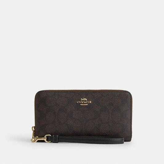 CARTERA LARGA CON CREMALLERA COACH