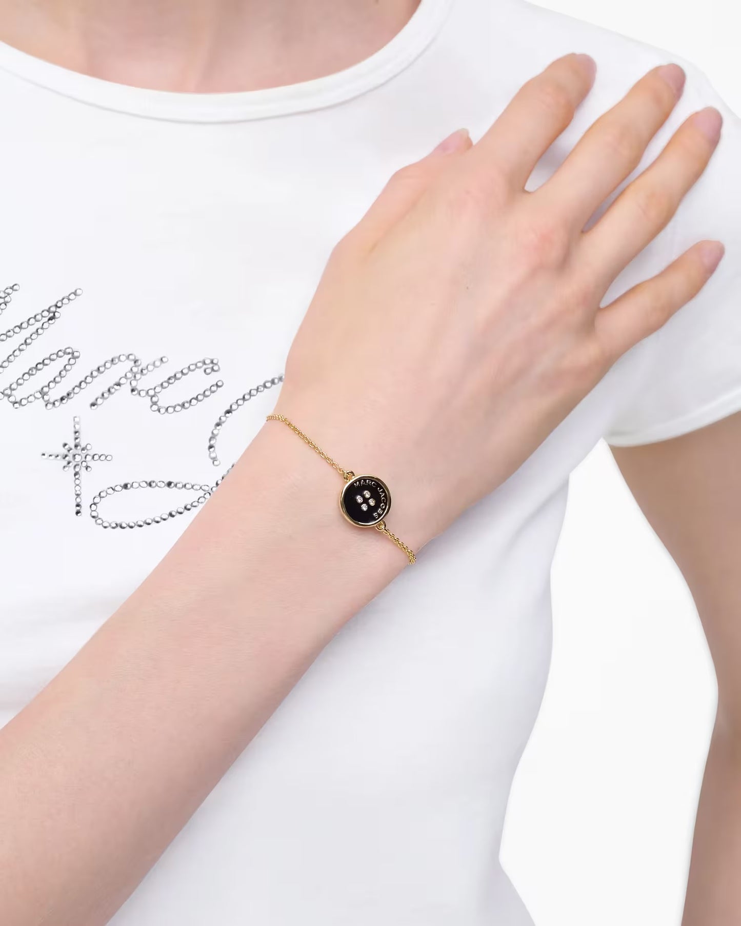 PULSERA DE CADENA DE BOTONES