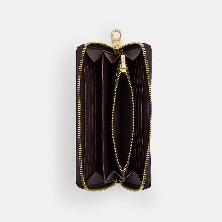 CARTERA LARGA CON CREMALLERA COACH